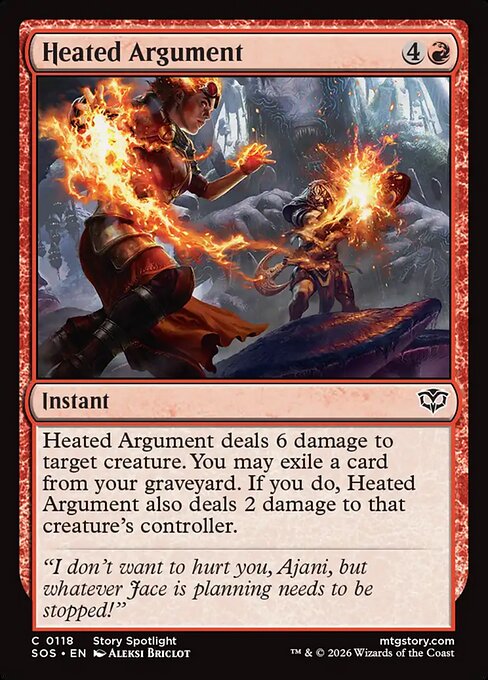 MTG Heated Argument SOS 118 Regular Nonfoil