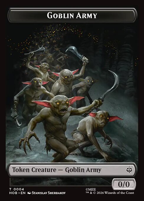 MTG Goblin Army Token HOB 004 Token Nonfoil