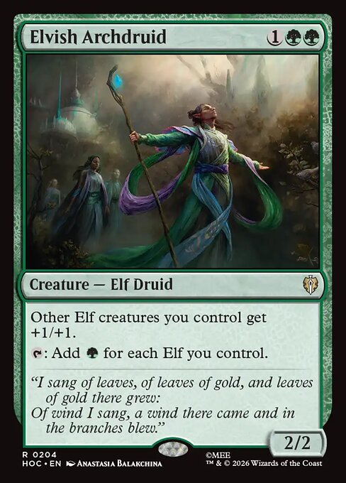 MTG Elvish Archdruid HOC 204 Regular Nonfoil