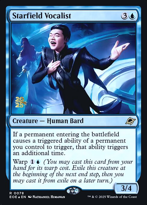 MTG Starfield Vocalist PEOE 078s Prerelease Foil