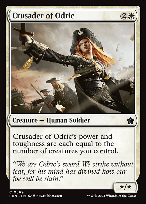 MTG Crusader of Odric FDN 569 Starter Collection Nonfoil