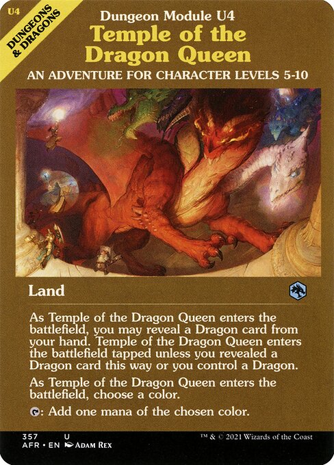 MTG Temple of the Dragon Queen AFR 357 Module Showcase Foil