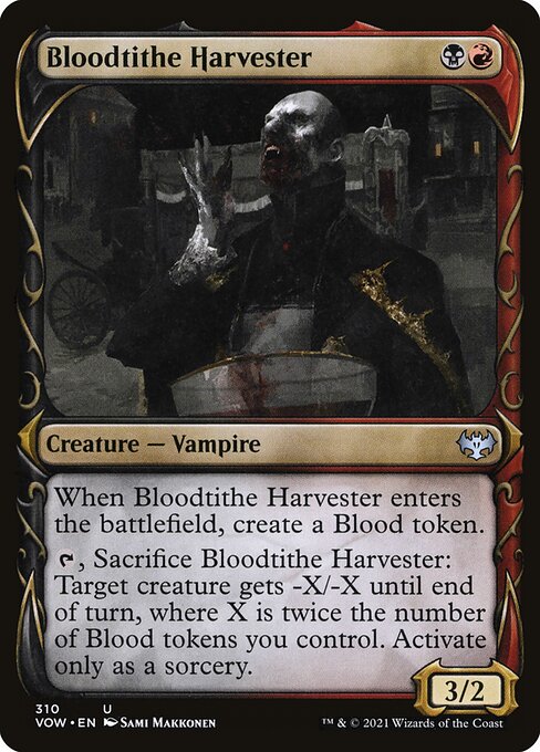 MTG Bloodtithe Harvester VOW 310 Showcase Fang Foil front