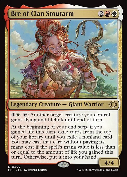 MTG Bre of Clan Stoutarm ECL 207 Regular Foil