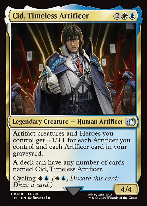 MTG Cid, Timeless Artificer FIN 418 Cid Alternate Art Foil