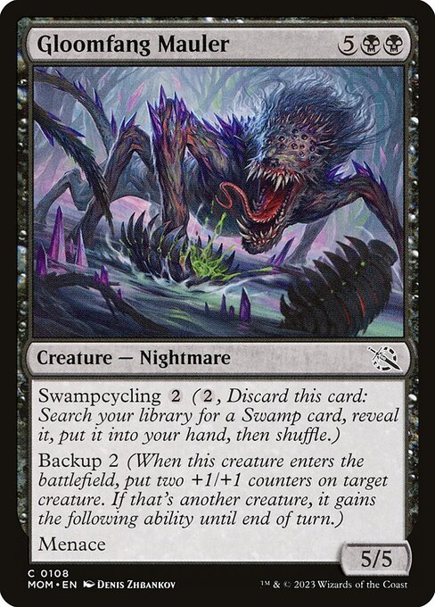 MTG Gloomfang Mauler MOM 108 Regular Foil