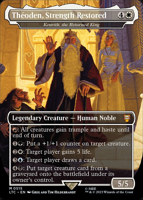 MTG Kenrith, the Returned King LTC 515 Showcase Ring Nonfoil