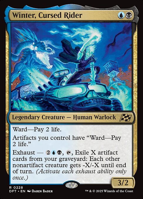 MTG Winter, Cursed Rider DFT 228 Regular Nonfoil