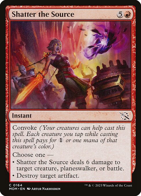 MTG Shatter the Source MOM 164 Regular Nonfoil