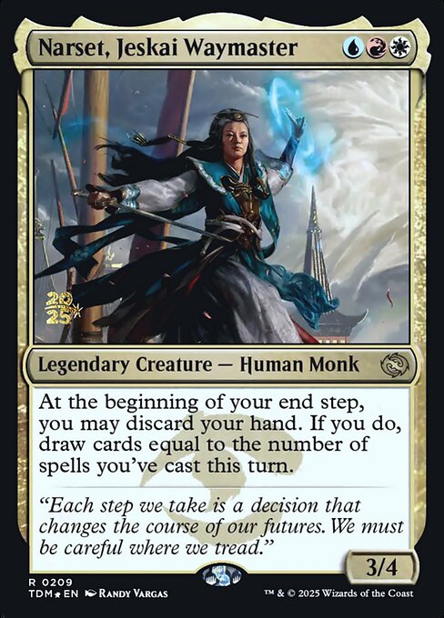 MTG Narset, Jeskai Waymaster PTDM 209s Prerelease Foil