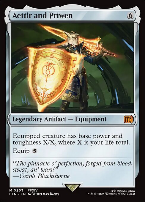 MTG Aettir and Priwen FIN 253 Regular Foil