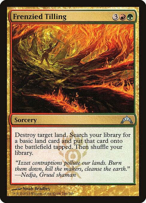 MTG Frenzied Tilling GTC 166 Regular Foil