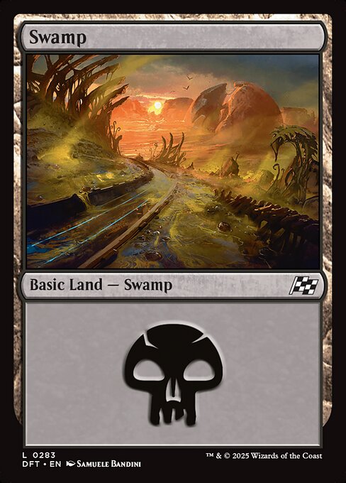 MTG Swamp DFT 283 Regular Basic Land Nonfoil