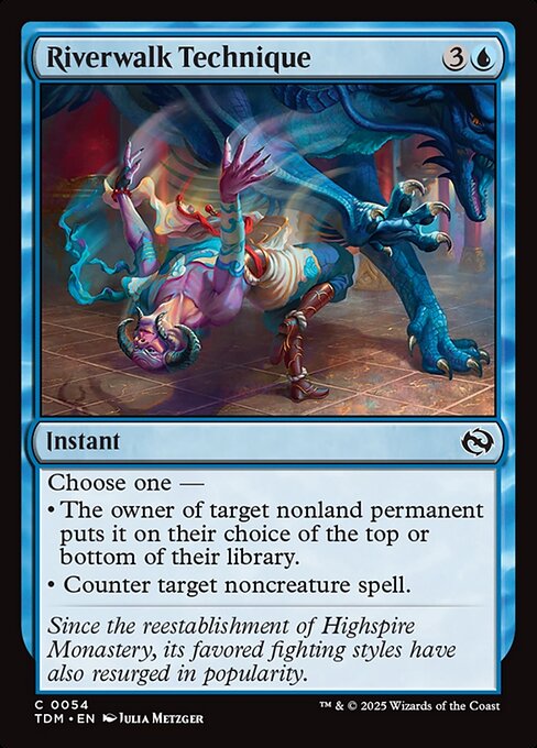 MTG Riverwalk Technique TDM 054 Regular Foil