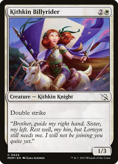 MTG Kithkin Billyrider MOM 024 Regular Foil
