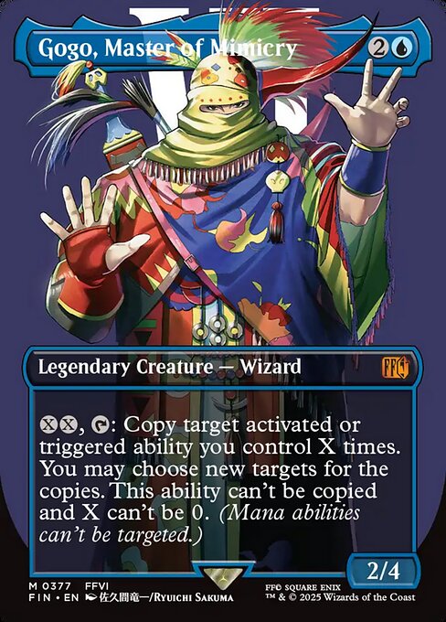 MTG Gogo, Master of Mimicry FIN 377 Borderless Character Nonfoil
