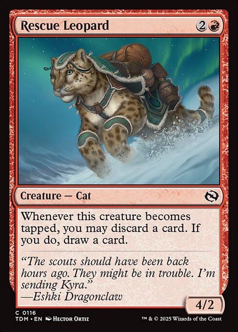 MTG Rescue Leopard TDM 116 Regular Nonfoil
