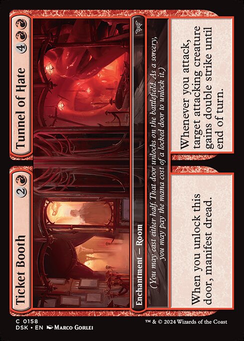 MTG Ticket Booth // Tunnel of Hate DSK 158 Regular Nonfoil