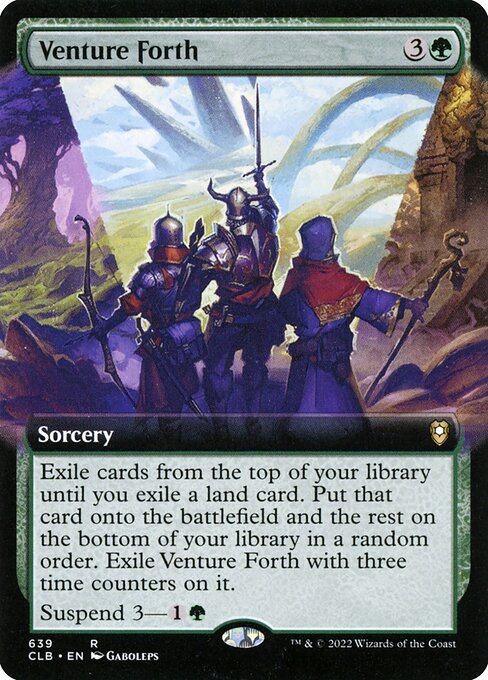 MTG Venture Forth CLB 639 Extended Art Nonfoil