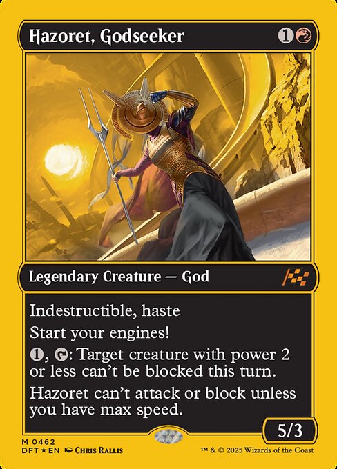 MTG Hazoret, Godseeker DFT 462 Regular First-Place Foil