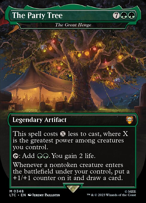 MTG The Great Henge LTC 348 Showcase Ring Foil