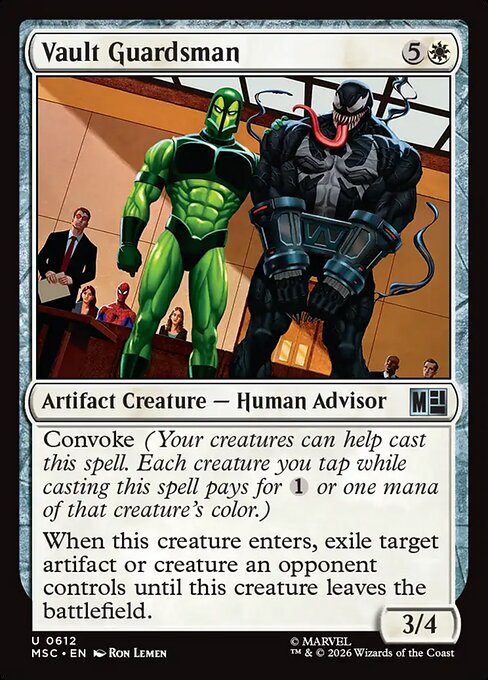 MTG Vault Guardsman MSC 612 Regular Foil