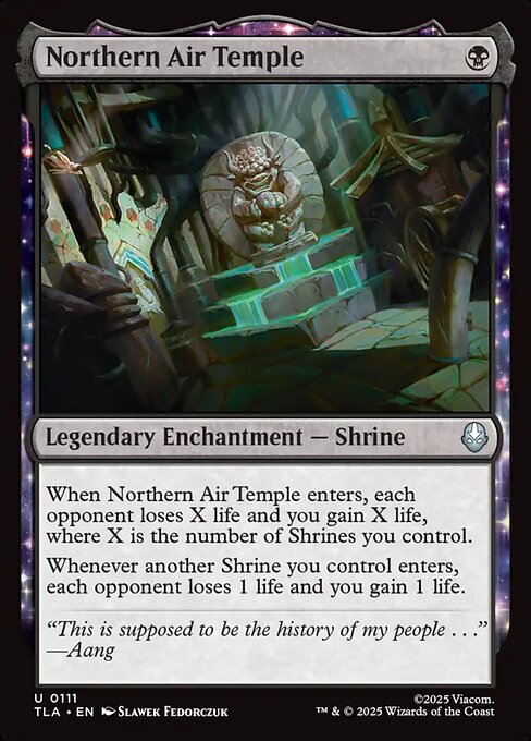 MTG Northern Air Temple TLA 111 Regular Foil