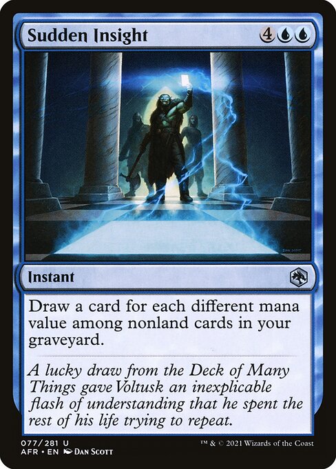 MTG Sudden Insight AFR 077 Regular Nonfoil