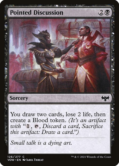 MTG Pointed Discussion VOW 126 Standard Foil front