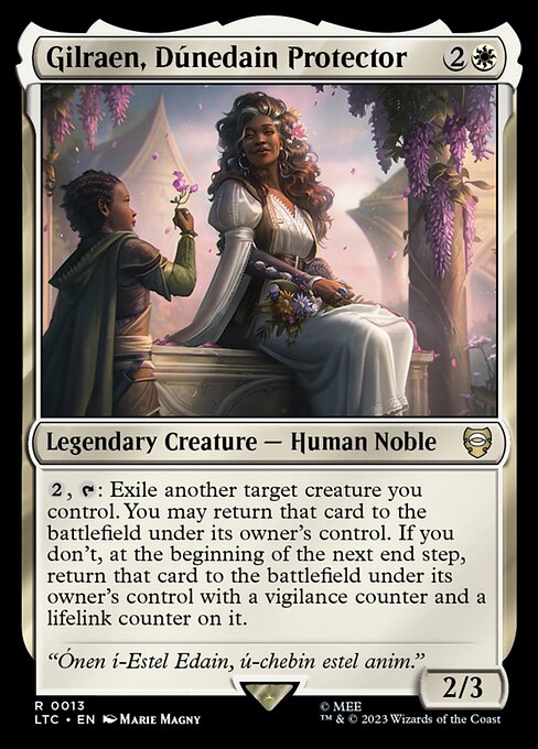 MTG Gilraen, Dúnedain Protector LTC 013 Regular Nonfoil