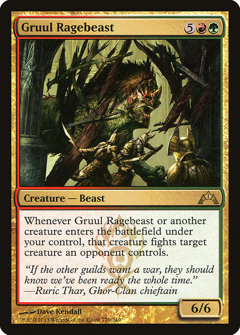 MTG Gruul Ragebeast GTC 170 Regular Nonfoil