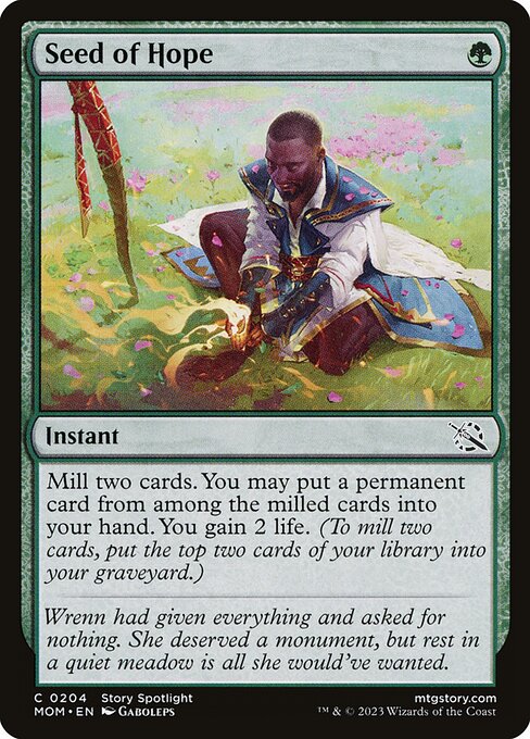 MTG Seed of Hope MOM 204 Regular Foil