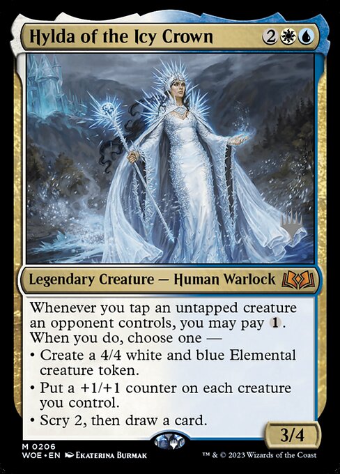 MTG Hylda of the Icy Crown PWOE 206p Promo Pack Foil