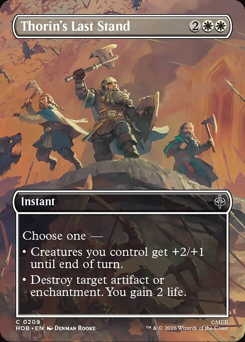 MTG Thorin's Last Stand HOB 209 Alternate Art Nonfoil