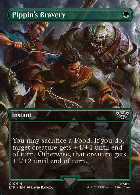 MTG Pippin's Bravery LTR 414 Borderless Nonfoil