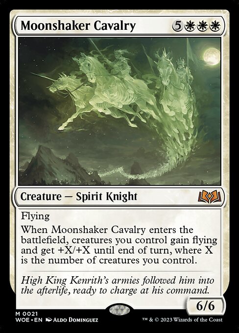 MTG Moonshaker Cavalry WOE 021 Regular Foil