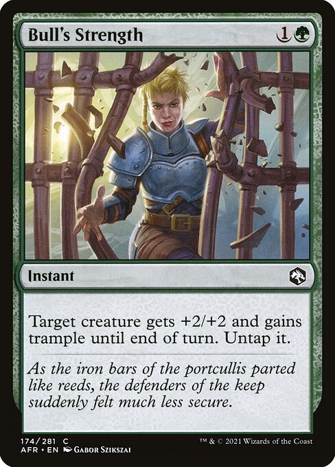 MTG Bull's Strength AFR 174 Regular Nonfoil