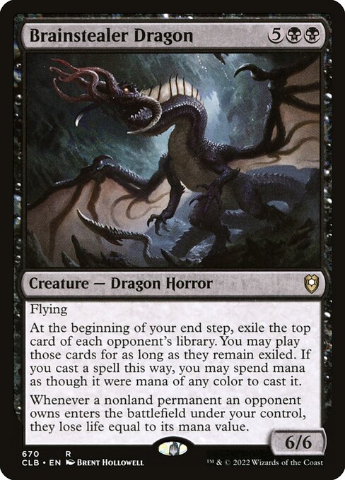 MTG Brainstealer Dragon CLB 670 Commander Deck Nonfoil