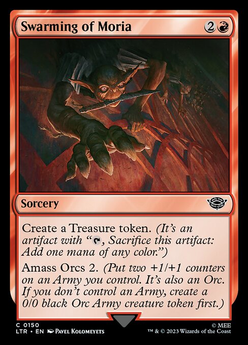 MTG Swarming of Moria LTR 150 Regular Nonfoil