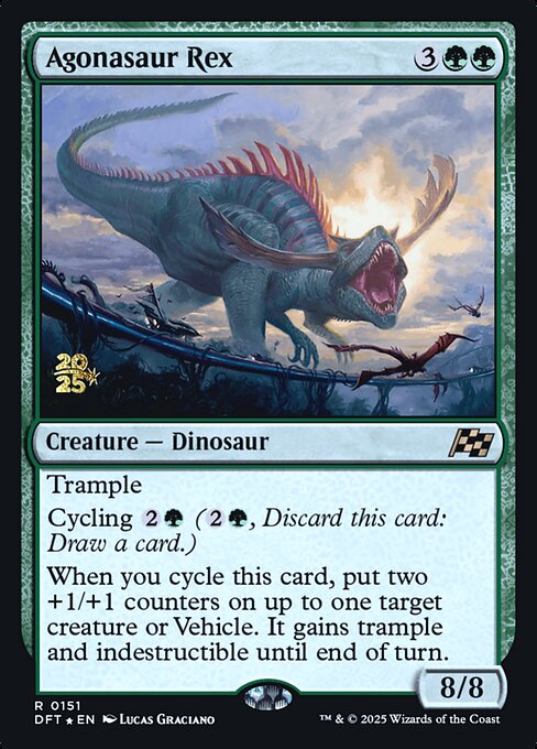 MTG Agonasaur Rex PDFT 151s Prerelease Foil