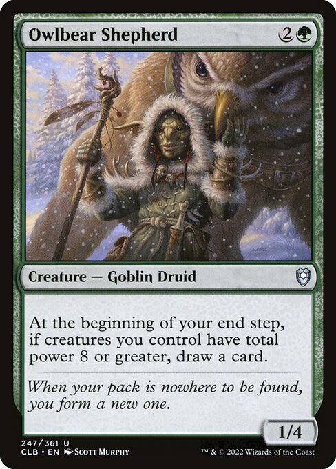 MTG Owlbear Shepherd CLB 247 Regular Nonfoil