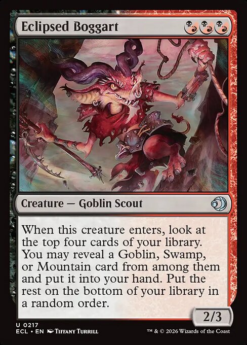MTG Eclipsed Boggart ECL 217 Regular Foil