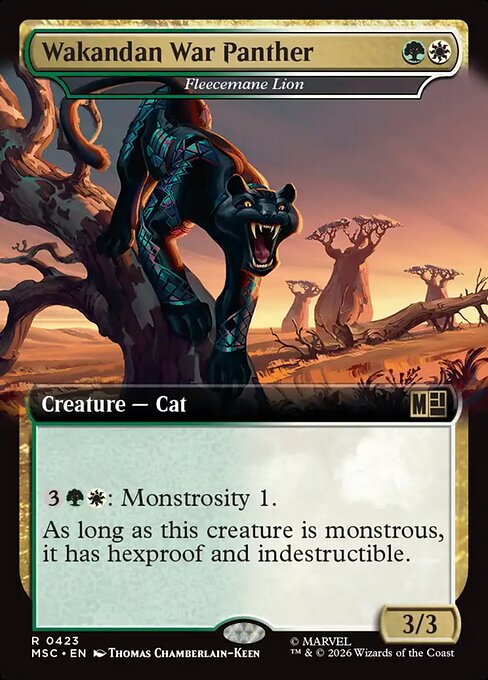 MTG Fleecemane Lion MSC 423 Extended Art Nonfoil