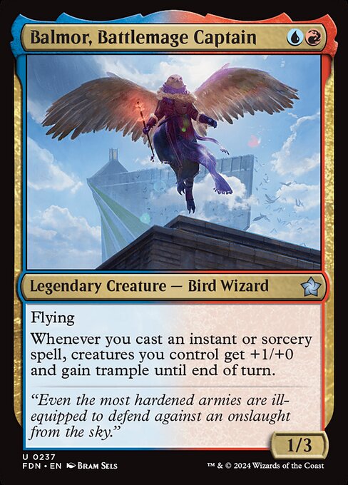 MTG Balmor, Battlemage Captain FDN 237 Regular Foil