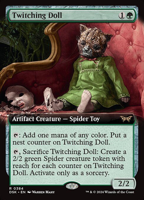 MTG Twitching Doll DSK 384 Extended Art Foil