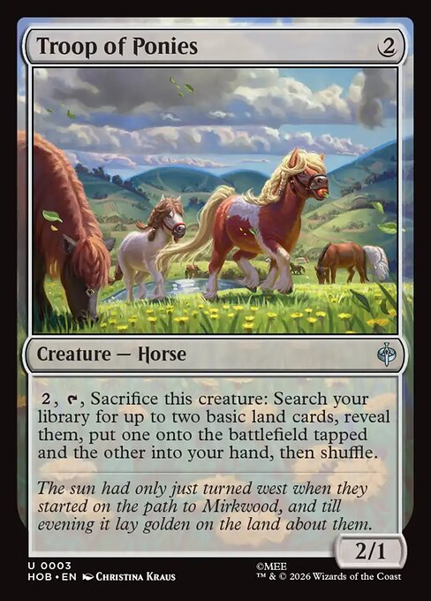 MTG Troop of Ponies HOB 003 Regular Nonfoil