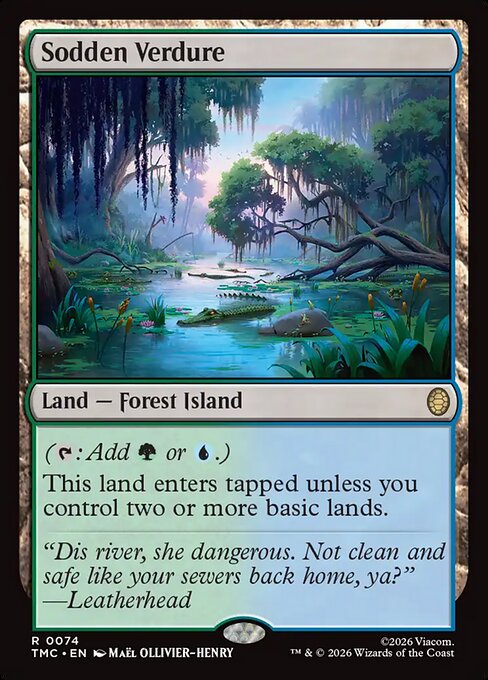 MTG Sodden Verdure TMC 074 Regular Surge Foil