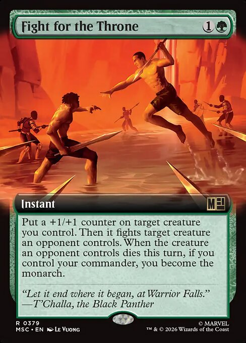 MTG Fight for the Throne MSC 379 Extended Art Nonfoil