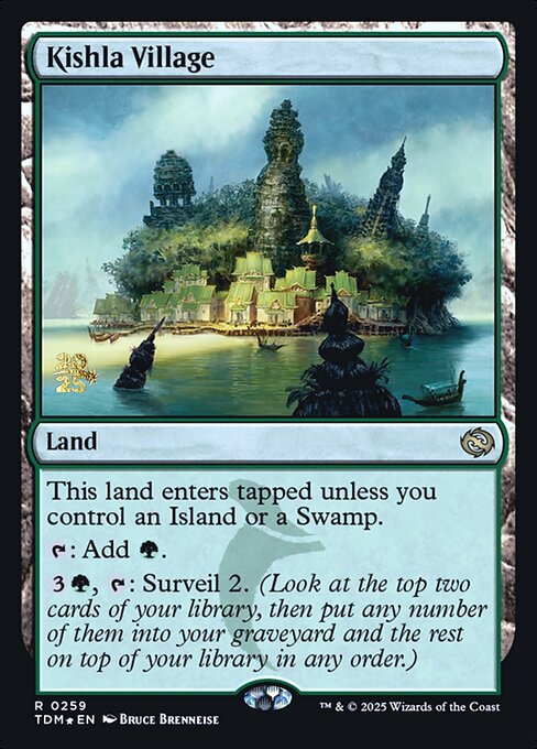 MTG Kishla Village PTDM 259s Prerelease Foil