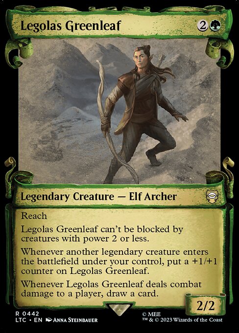 MTG Legolas Greenleaf LTC 442 Alternate Art Foil